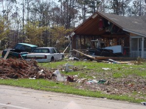 Katrina 10 – Another washed out house in Diamondhead.